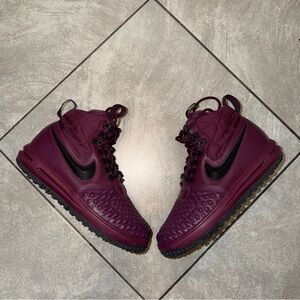 Nike Lunar Force 1 Duckboot Burgundy Mens Size 9 Boots 916682-601